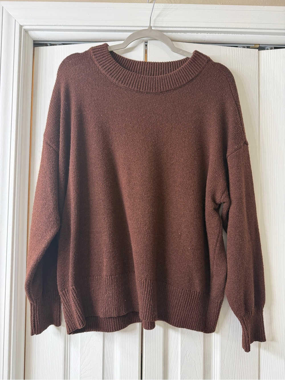 a new day Chocolate Brown Crewneck Sweater